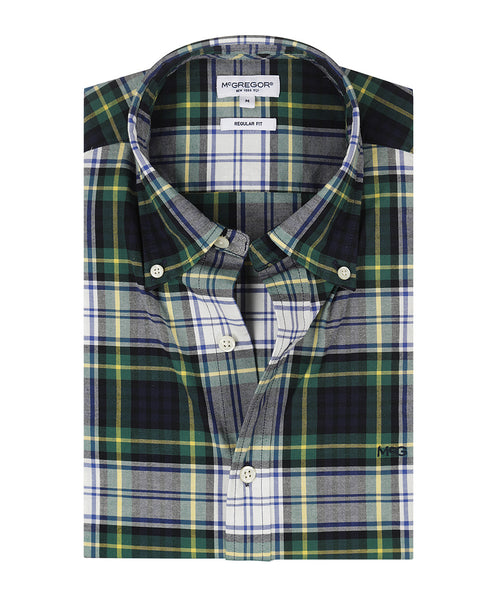Oxford Check Shirt | Navy