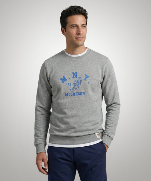 Graphic Crew | Medium Grey Melange
