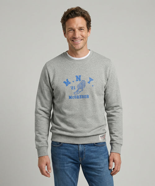 Graphic Crew | Medium Grey Melange