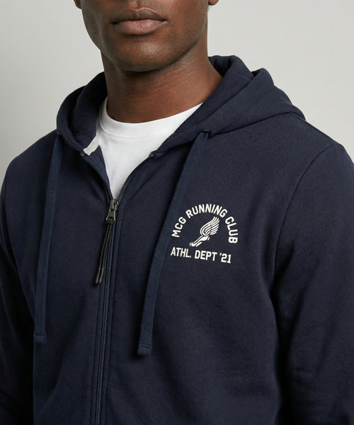 Zip Thru Hoody | Navy