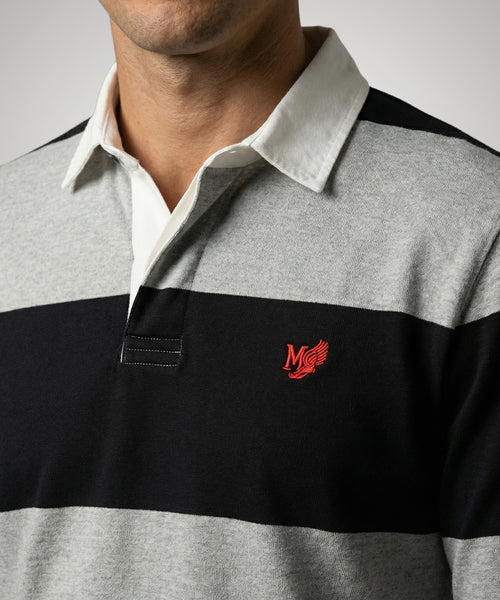 Rugbytrui Streep | Medium Grey Melange