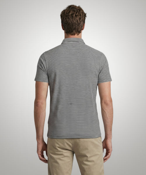 Polo Jersey Stripe | Navy