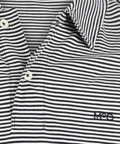 Polo Jersey Stripe | Navy