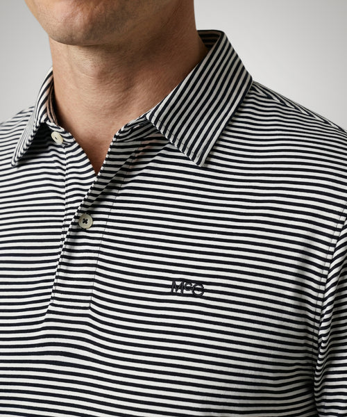 Polo Jersey Stripe | Navy