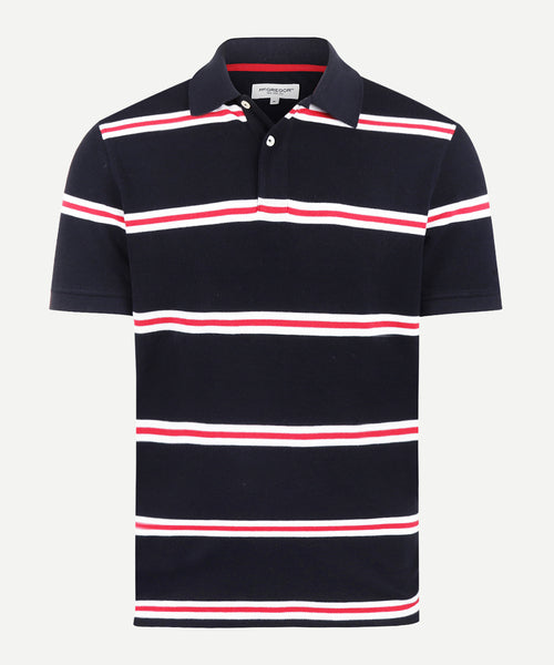 Piqué Polo Striped | Navy
