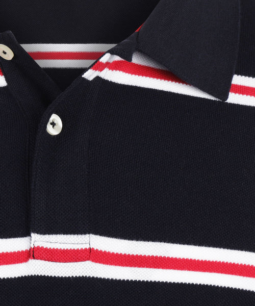 Piqué Polo Striped | Navy