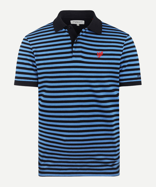 Piqué Polo Streep | Medium Blue