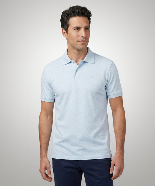 Jersey Polo Melange | Light Blue