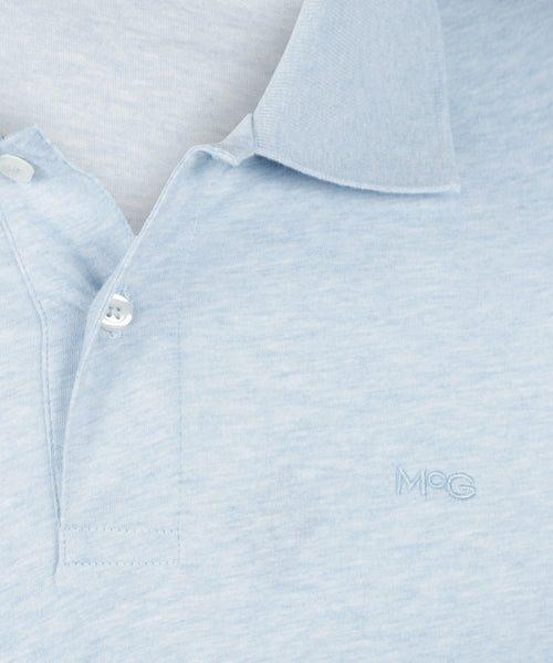 Jersey Polo Melange | Light Blue