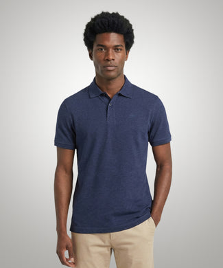Jersey Polo Melange | Medium Blue