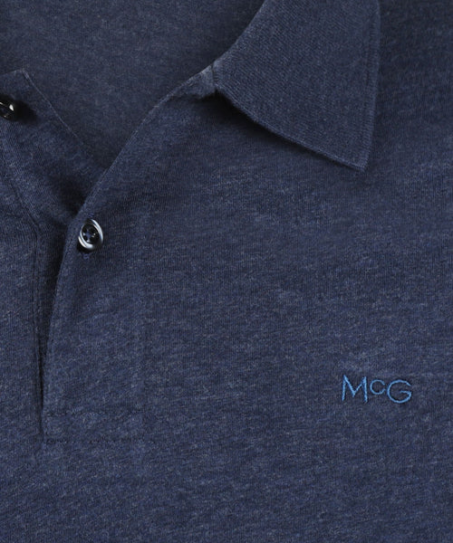 Jersey Polo Melange | Medium Blue