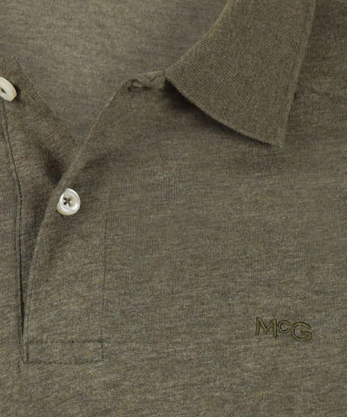 Jersey Polo Melange | Light Olive