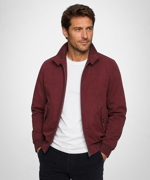 Classic Bomber Jacket | Burgundy