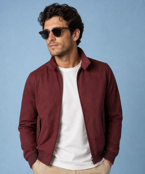 Classic Bomber Jacket | Burgundy