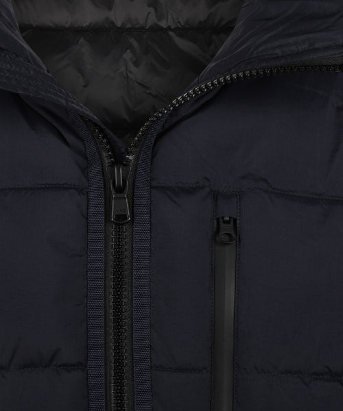 Hooded Bomber Jacket | Navy