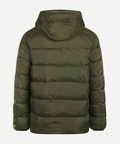 Hooded Bomber Jacket | Dark Olive