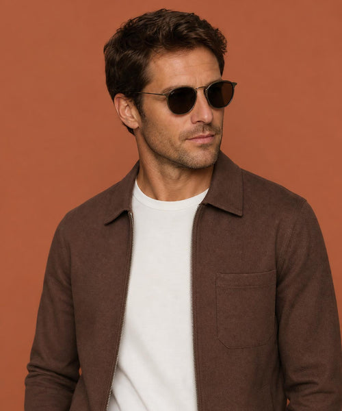 Pique Jacket | Chocolate Brown
