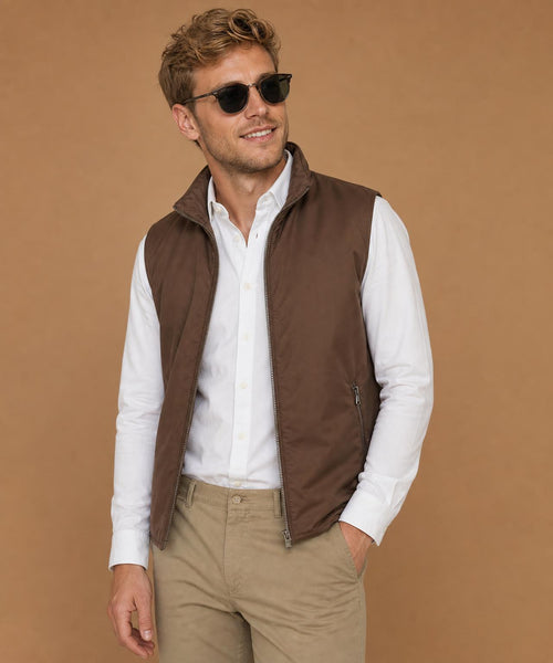 Super Light Weight Bodywarmer | Chocolate Brown