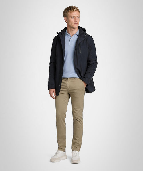 Hooded Raincoat | Navy