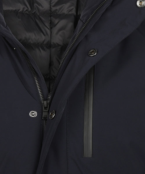 Hooded Raincoat | Navy