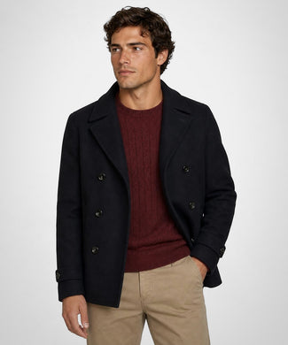 Wool Peacoat | Navy