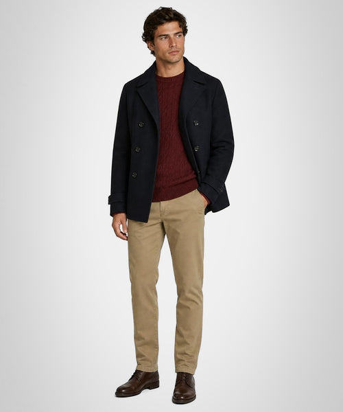 Wool Peacoat | Navy