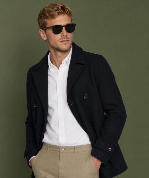 Wool Peacoat | Navy