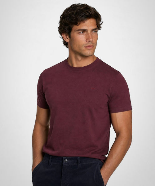 Interlock T-Shirt | Burgundy