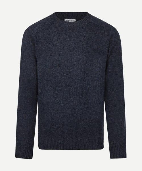 Trui Lamswol Ronde Hals | Navy