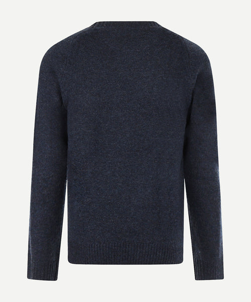 Trui Lamswol Ronde Hals | Navy
