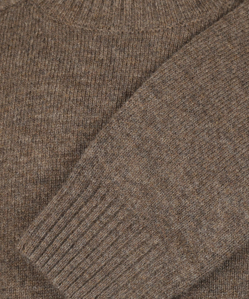 Trui Lamswol Ronde Hals | Chocolate Brown