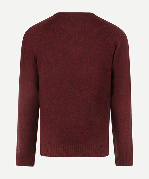 Trui Lamswol Ronde Hals | Burgundy