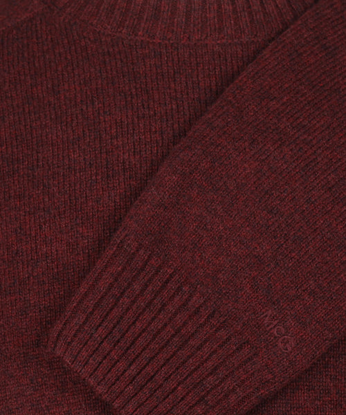 Trui Lamswol Ronde Hals | Burgundy