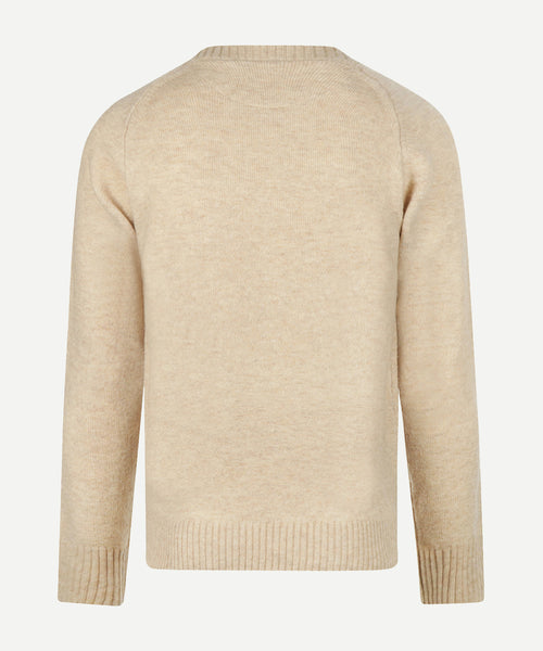 Trui Lamswol Ronde Hals | Stone