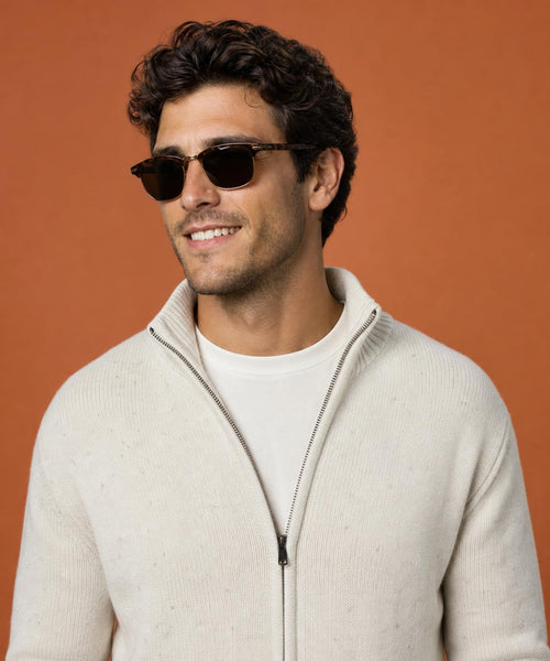 Fishermans Zip Thru Vest Wol | Stone