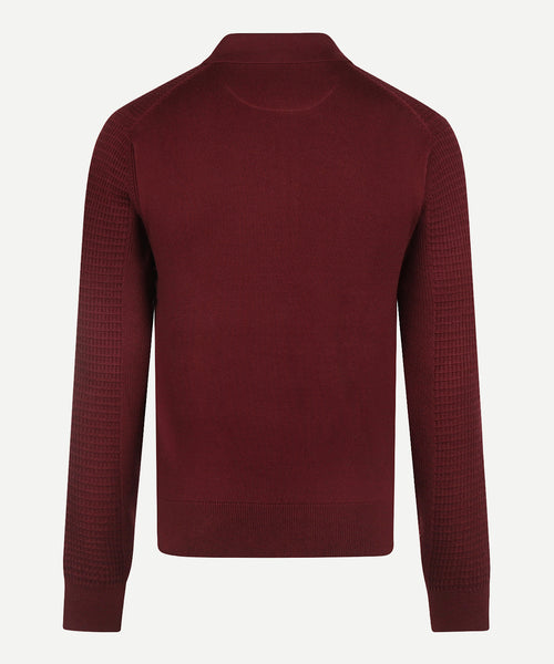 Structured Polo Trui Katoen-Kasjmier | Burgundy