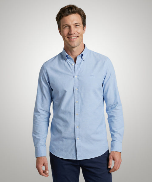 Overhemd Stretch Piqué | Light Blue