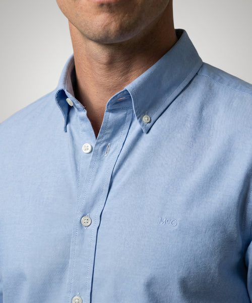 Overhemd Stretch Piqué | Light Blue