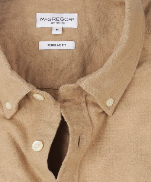 Overhemd Flanel Oxford | Camel