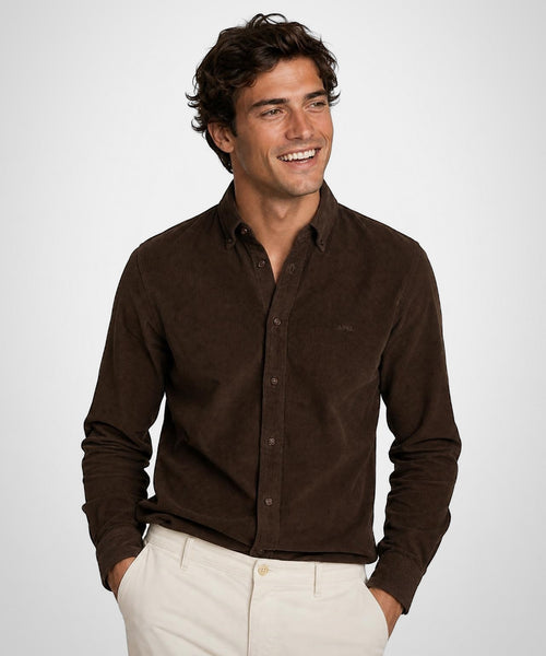 Corduroy Shirt | Chocolate Brown
