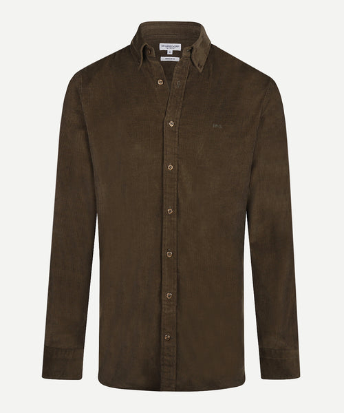 Corduroy Shirt | Dark Olive