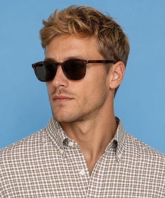 Overhemd Stretch Oxford Ruit | Chocolate Brown
