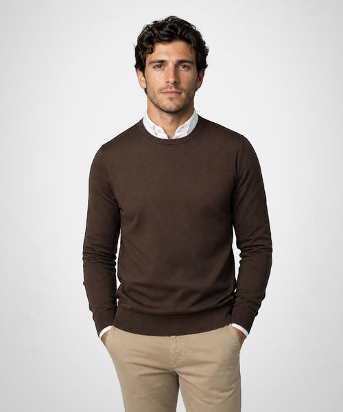McG Logo Crew | Chocolate Brown