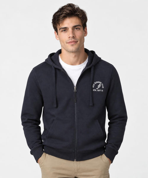 Zip-Through Hoodie | Navy