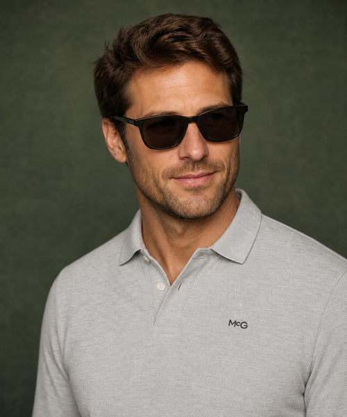 Classic Polo Lange Mouw | Medium Grey Melange