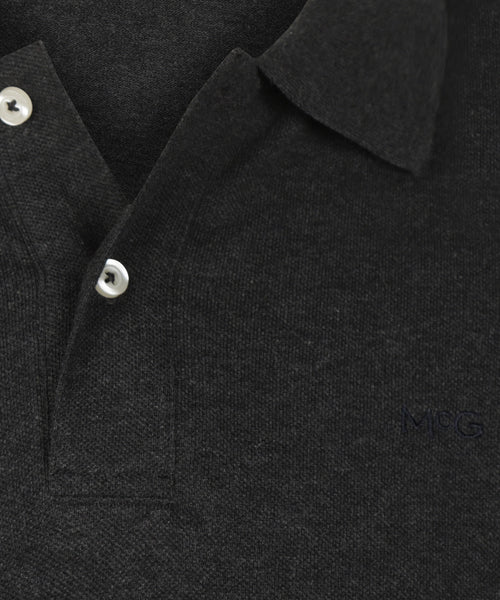 Classic Polo Lange Mouw | Dark Grey Melange