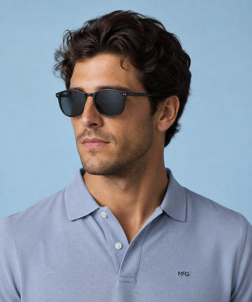 Classic Polo Lange Mouw | Chambray Blue