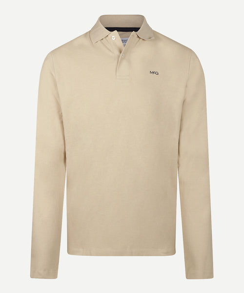 Classic Polo Lange Mouw | Sand
