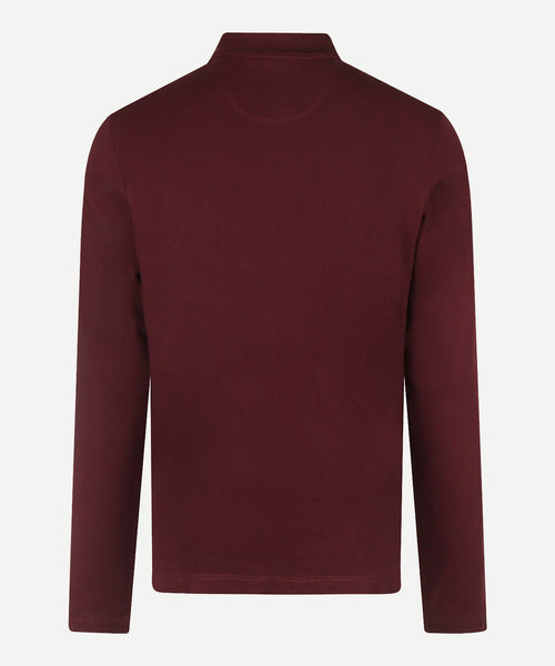 Classic Polo Lange Mouw | Burgundy