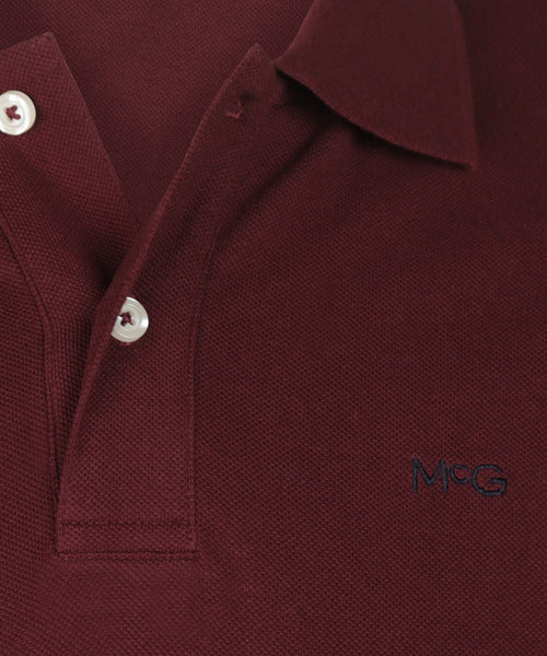 Classic Polo Lange Mouw | Burgundy